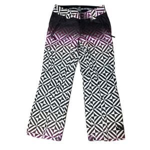 Ride Snowboard Pants Women’s Ombré Purple Low Rise Sz M